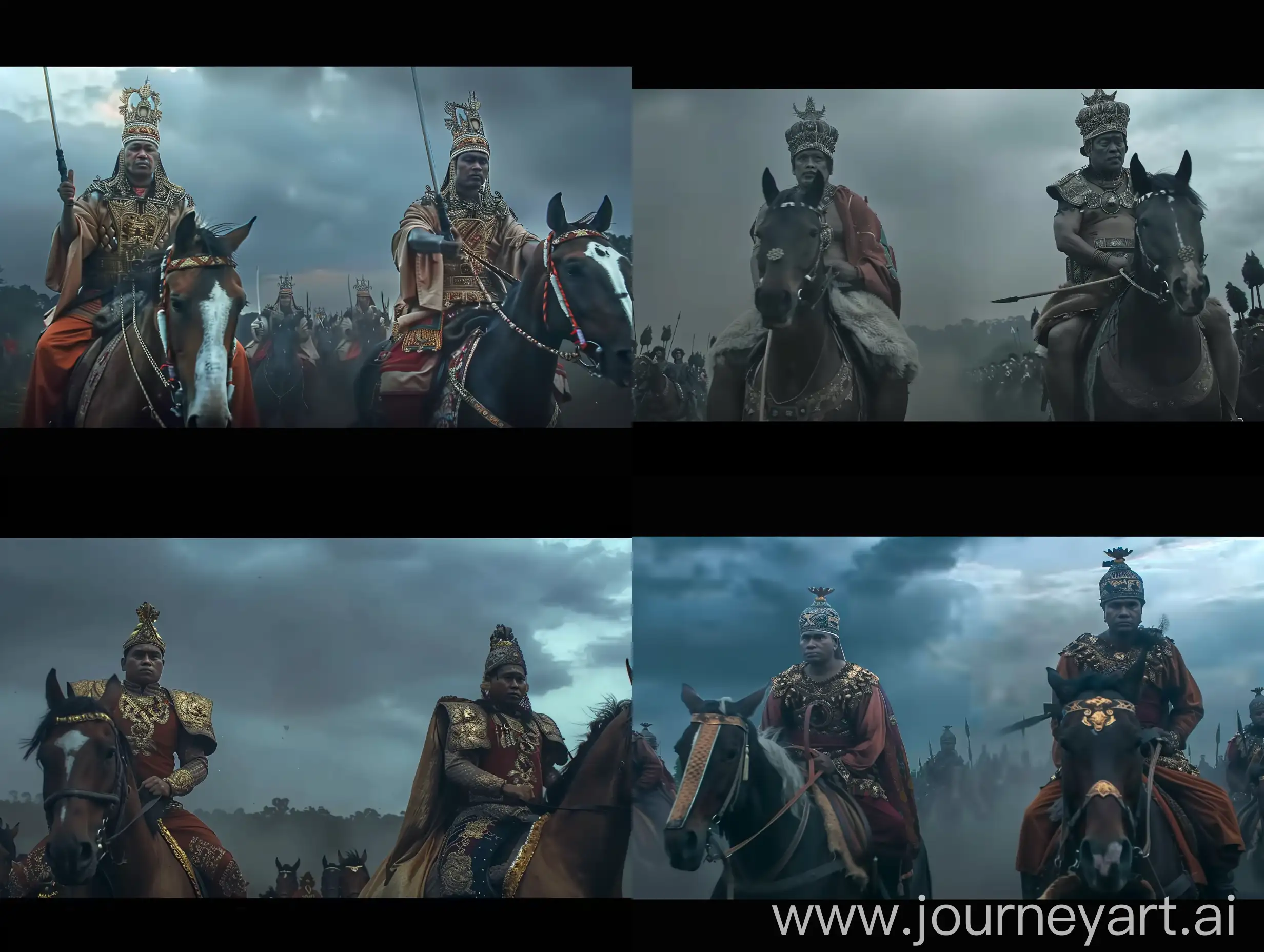 Majapahit-Kingdom-Warriors-Riding-Horses-at-Night-in-Hyper-Realistic-16K-Ultra-HD