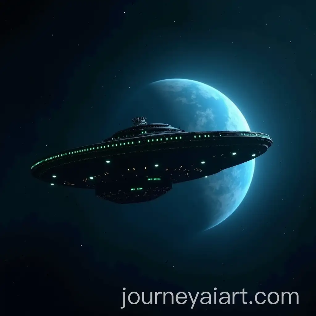 Big-Oval-Space-Mothership-Over-Blue-Planet
