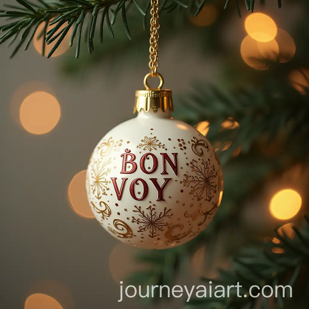 Elegant-Christmas-Ornament-Featuring-BON-VOY-Logo