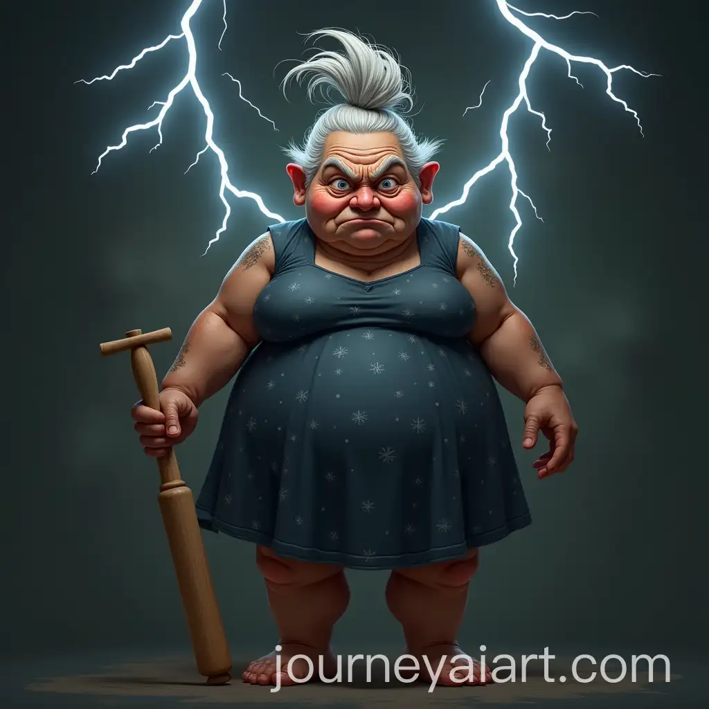 Elderly-Grandma-with-Rolling-Pin-and-Lightning-Background