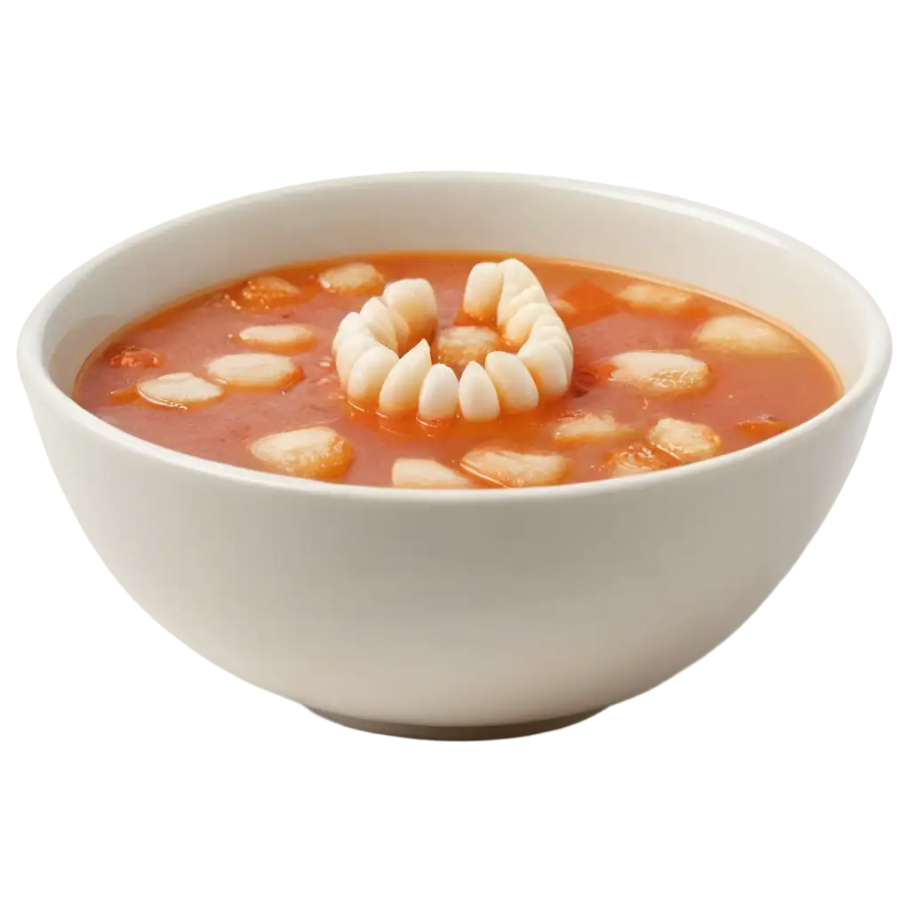 A-Bowl-of-Soup-with-Human-Teeth-as-the-Main-Ingredient-Unique-PNG-Image-Concept