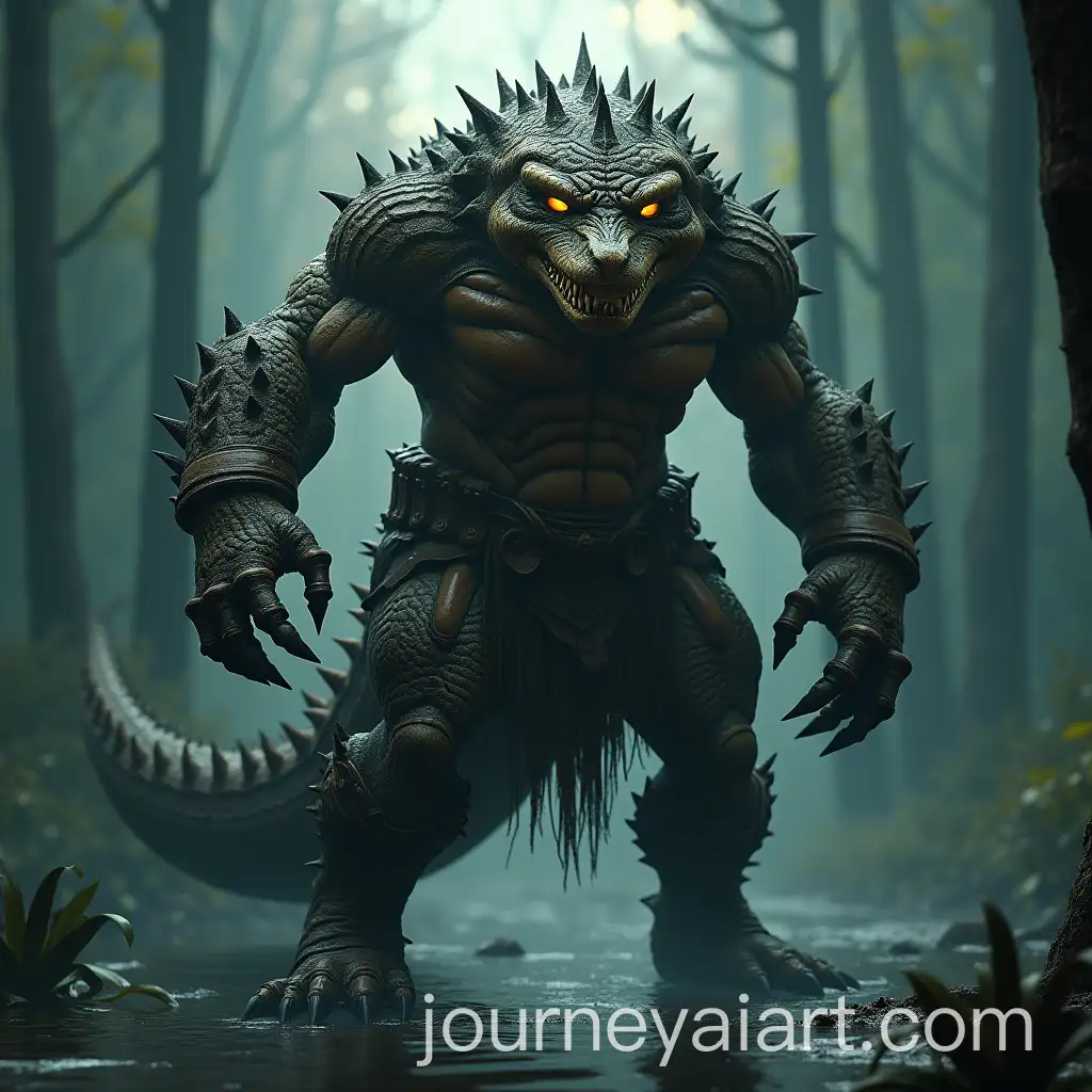 CrocodileHumanoid-Warrior-in-a-Misty-Swamp-Under-Moonlight