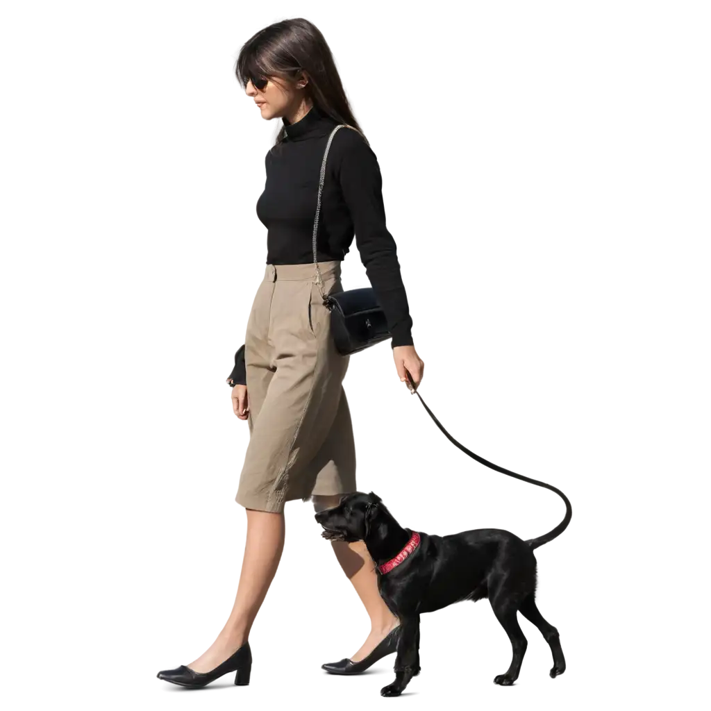 Young-Person-Walking-with-Dog-Full-Body-Profile-PNG-HighQuality-Image-for-Versatile-Use