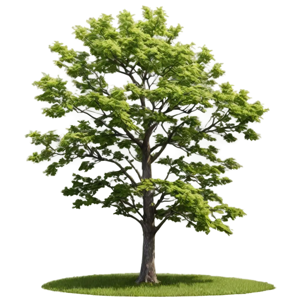 A realistic tree with a spiral curve