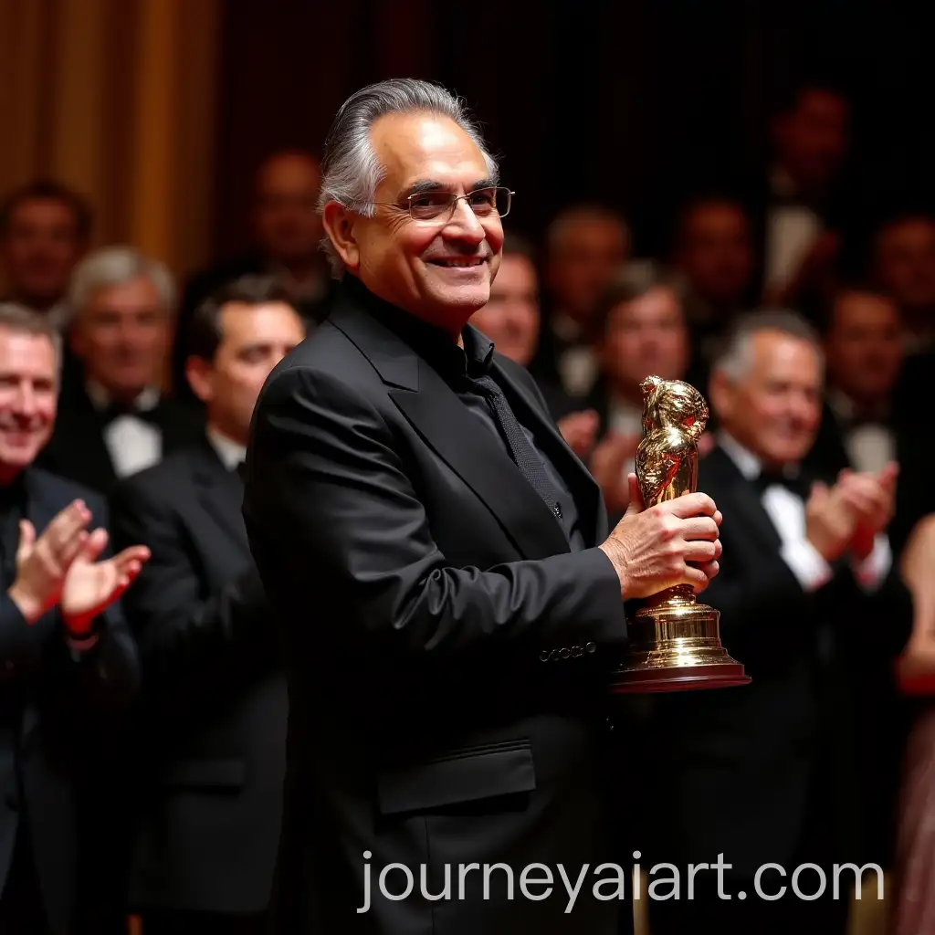 Ratan-Tata-Receiving-a-Lifetime-Achievement-Award-on-Stage