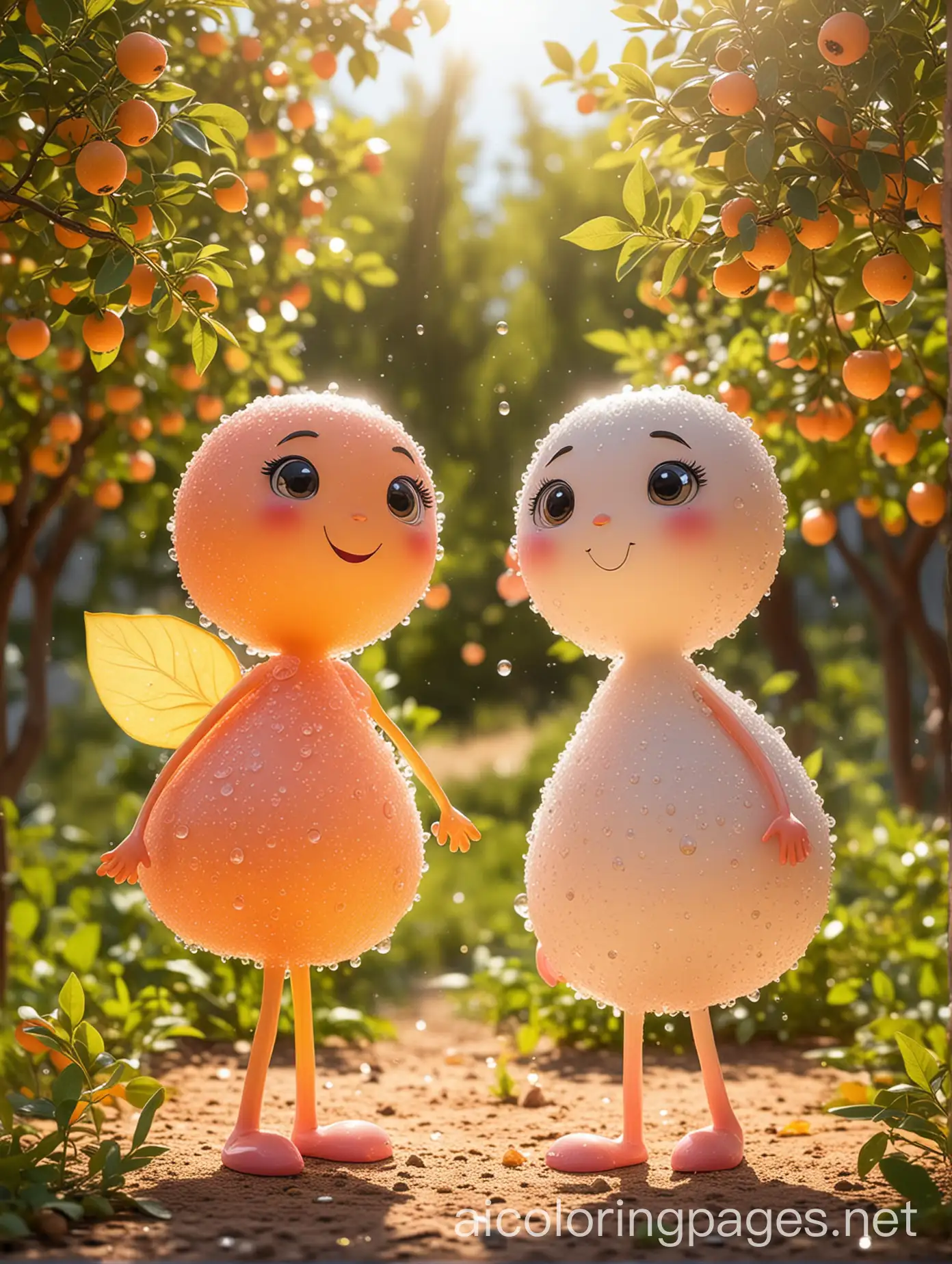 Joyful-Fruit-Characters-in-a-Sunlit-Orchard