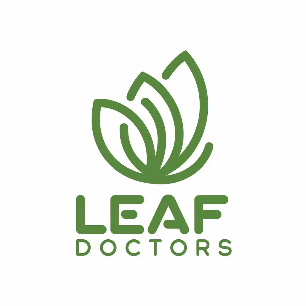 LOGO Design for Leaf Doctors Minimalist Modern Telehealth Brand with Human Element