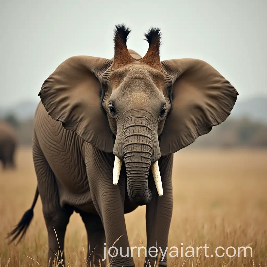 Elephant-with-Giraffe-Neck-in-Surreal-Animal-Hybrid