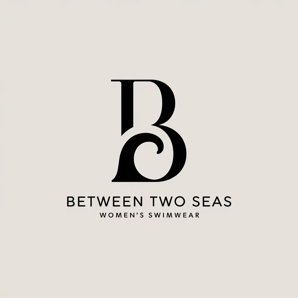 Elegant HighFashion Womens Swimwear Logo Between Two Seas