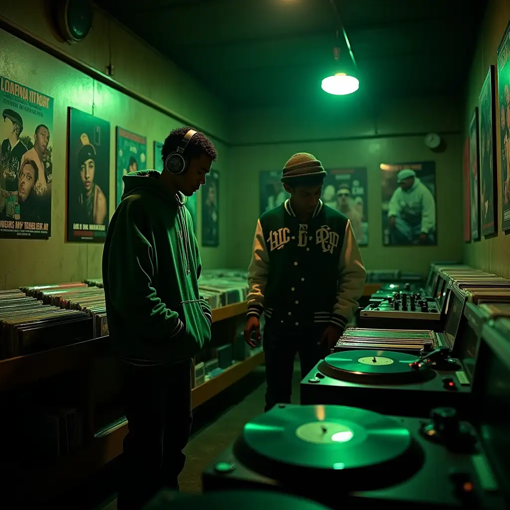 Dimly-Lit-Underground-Vinyl-Record-Store-with-HipHop-Vibe