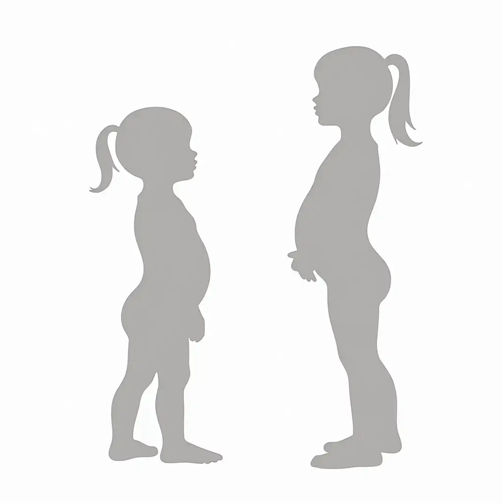 Toddler-Silhouette-for-Size-Chart-Illustration-on-White-Background