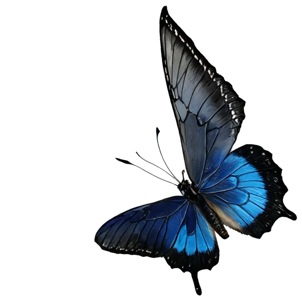 HighQuality-PNG-Image-of-a-Clearly-Defined-Blue-Butterfly-with-a-Black-Border