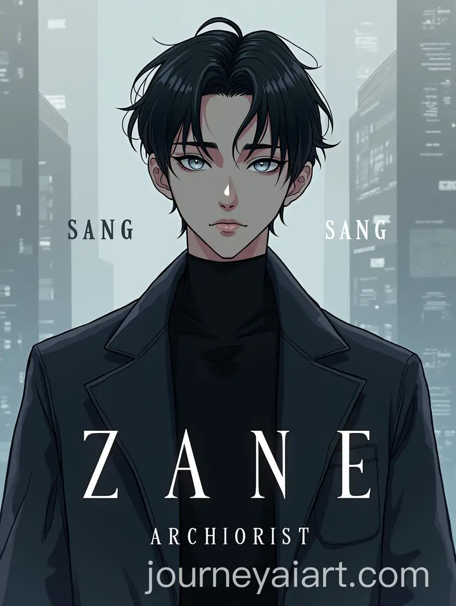 Intriguing-Novel-Cover-with-Handsome-Young-Man-in-Futuristic-Setting