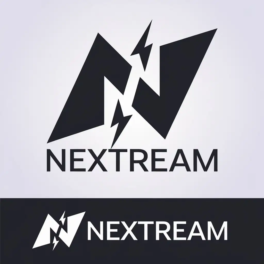 LOGO Design for Nextream Vector Logo with Extreme Work and Technology Theme