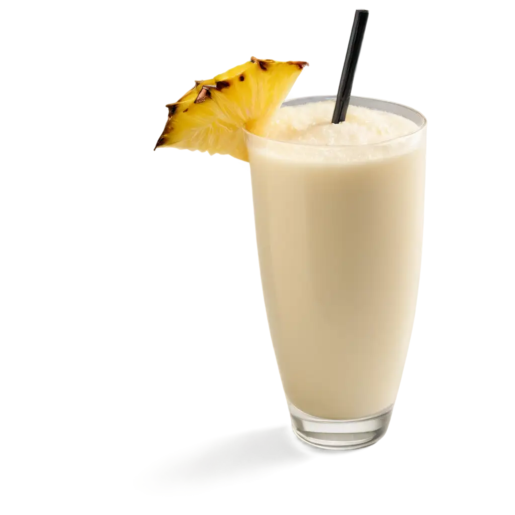 Realistic-Glass-of-Pia-Colada-Cocktail-PNG-Image-with-Light