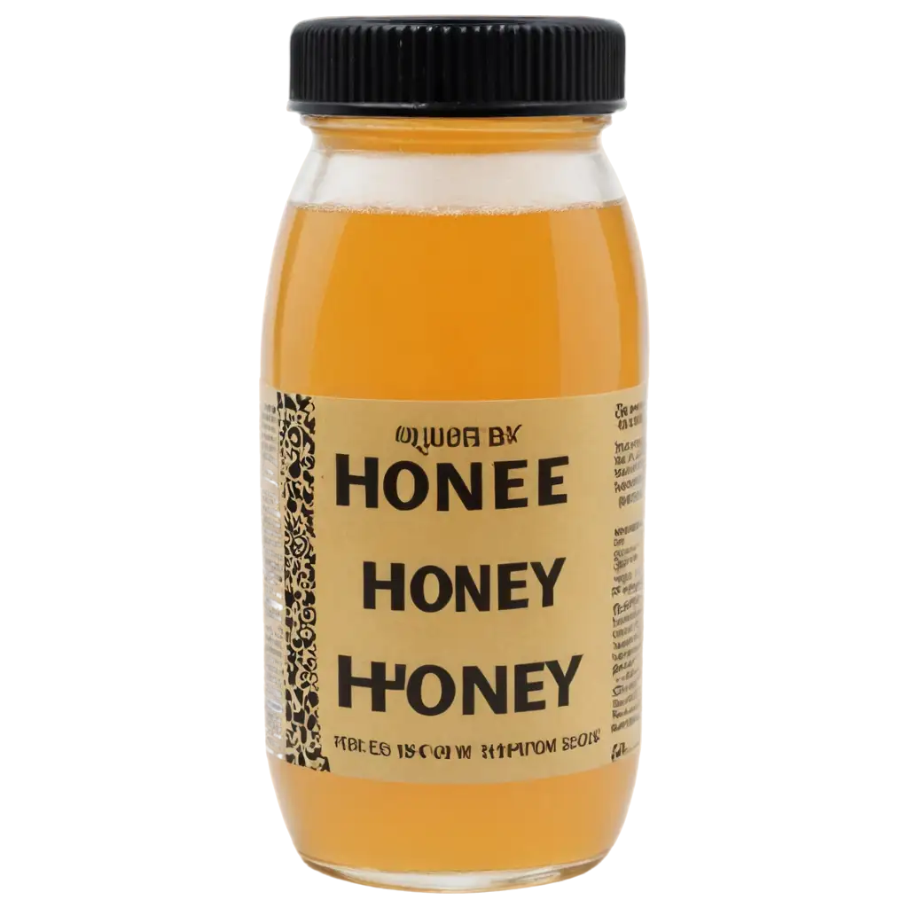 HighQuality-PNG-Image-of-a-Bottle-of-Honey-AI-Art-Prompt