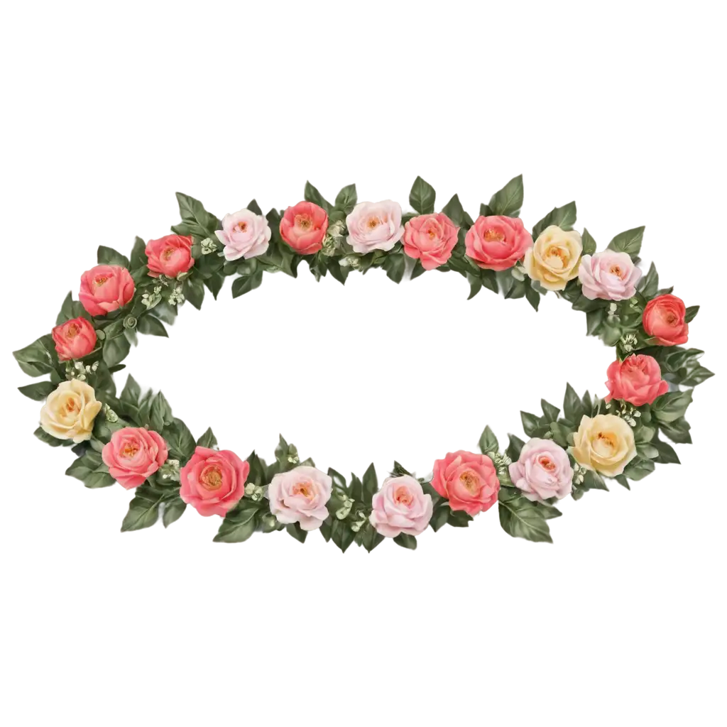 Realistic-Flower-Wreath-for-Head-PNG-Image-Exquisite-Floral-Crown-Design