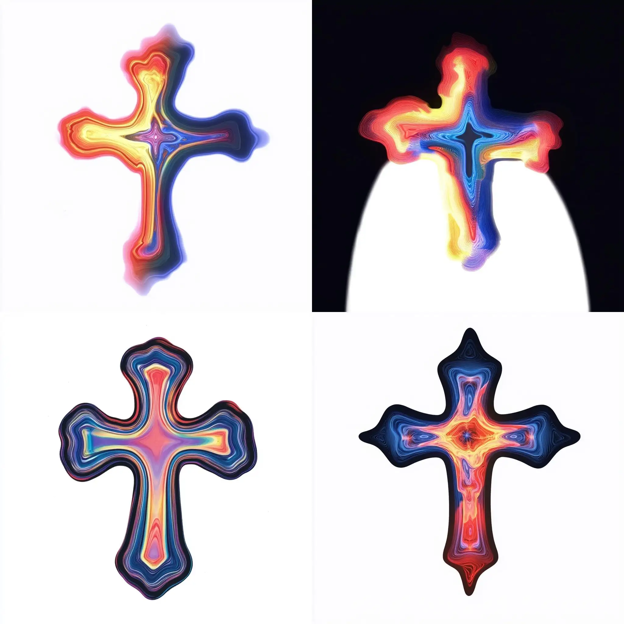 Radiant-Color-Changing-Cross-Design