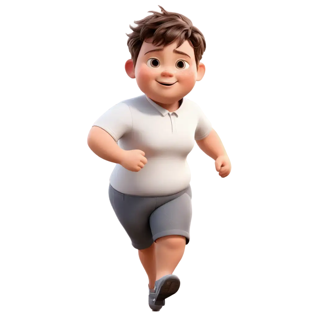 Adorable-Chubby-Boy-Running-in-Pixar-Style-PNG-Image