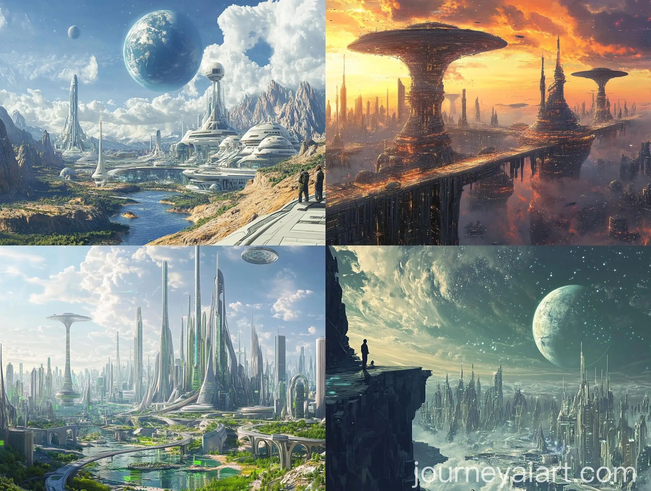 Futuristic-Cityscape-Under-Glowing-Skies-in-1-Trillion-Years
