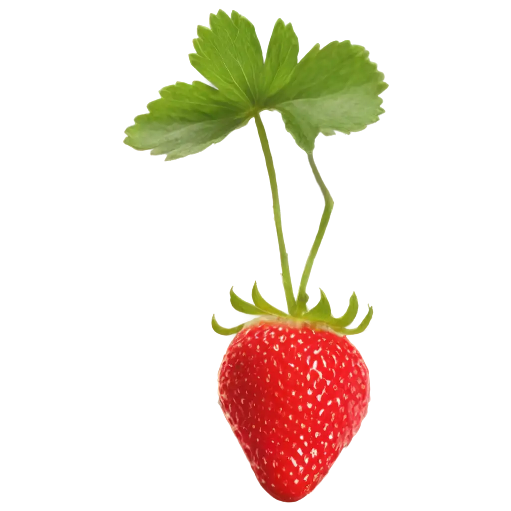 HighQuality-Photorealistic-Single-Strawberry-PNG-Image-for-Versatile-Usage