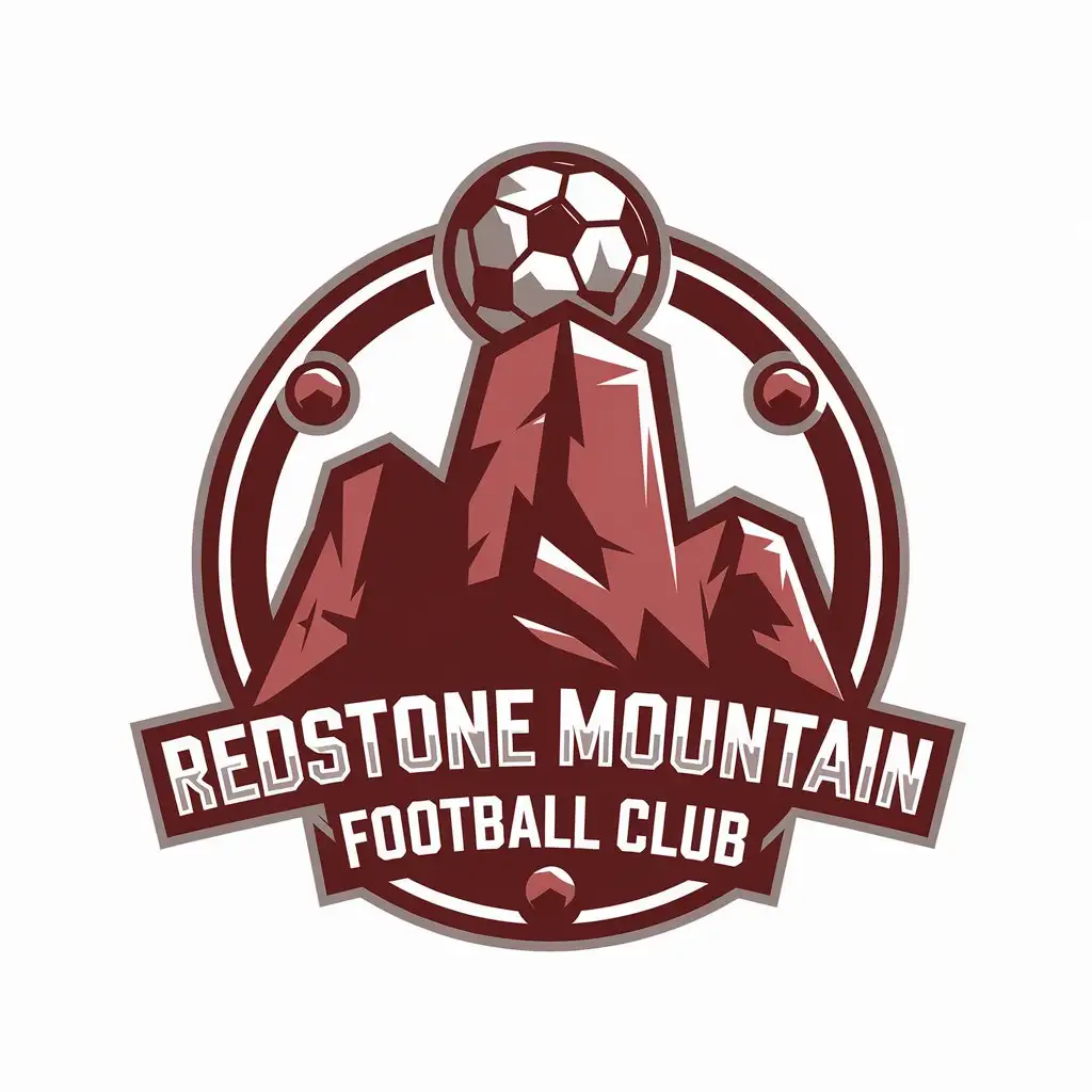 LOGO-Design-For-Redstone-Mountain-Football-Club-Reddish-Stone-Peak-with-Soccer-Theme-2024