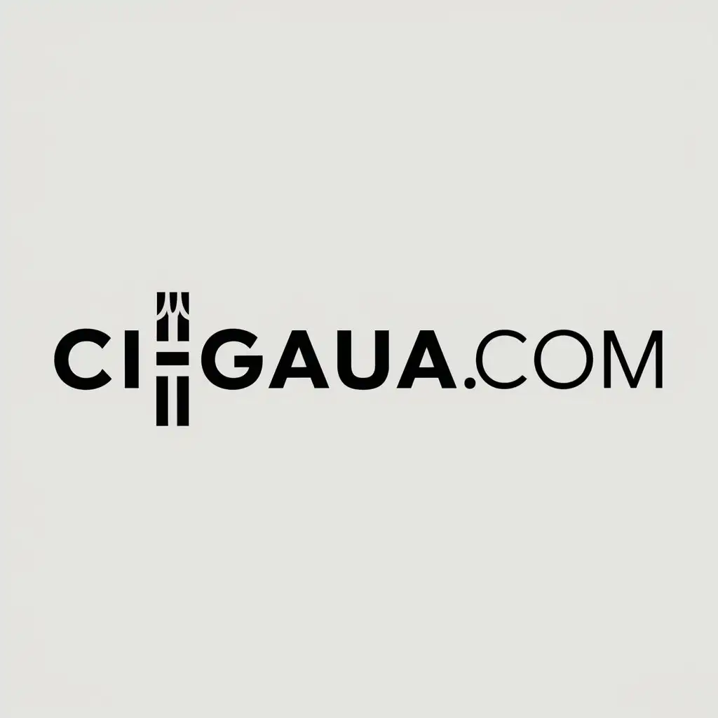 a logo design,with the text "cigaua.com", main symbol:cigarette,Moderate,be used in Cigarettes industry,clear background