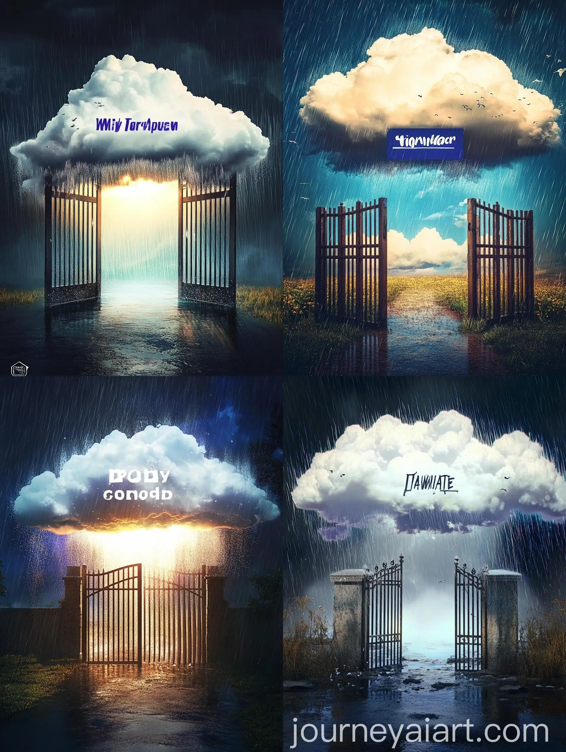 Rainy-Cloud-with-an-Open-Gate-in-Artistic-Style
