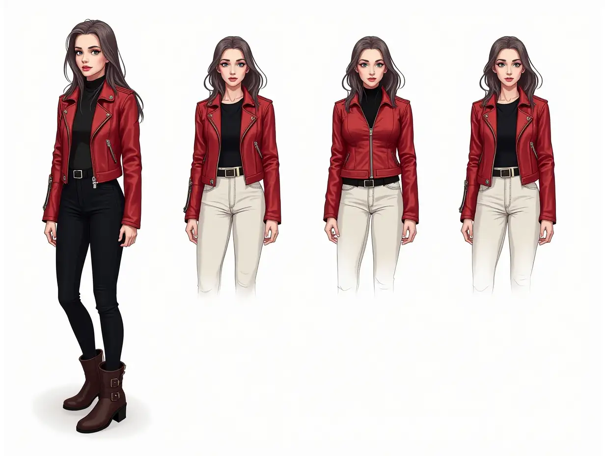 Female-Character-in-Red-Leather-Jacket-on-Character-Sheet-with-Star-Wars-Inspiration