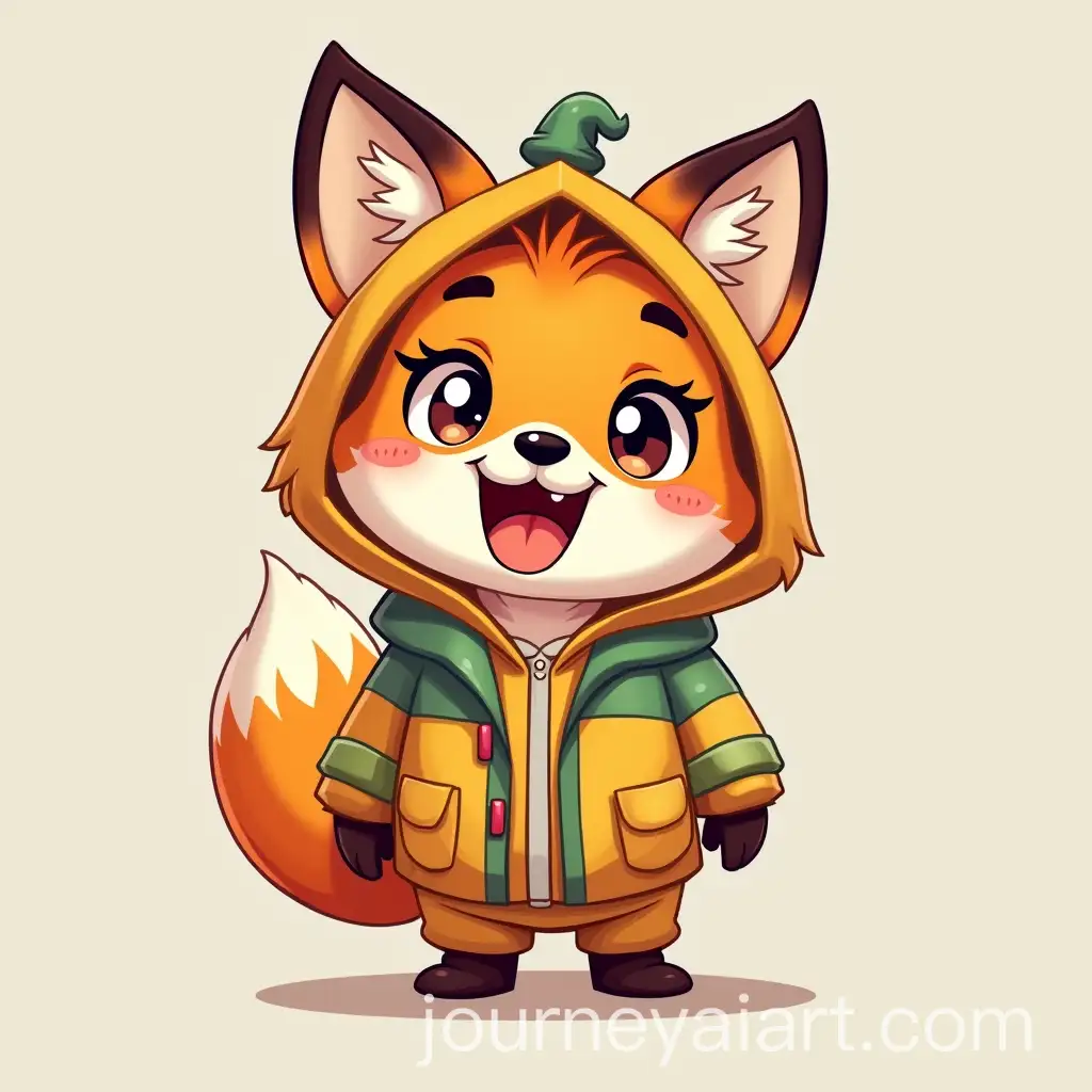 Playful-Fox-Character-in-Colorful-Costume-with-FunnyAI-Art-Prompt-Expansion-Expression