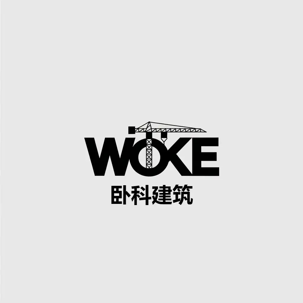 LOGO-Design-for-Woke-Minimalistic-Tower-Crane-Symbol-for-Construction-Industry