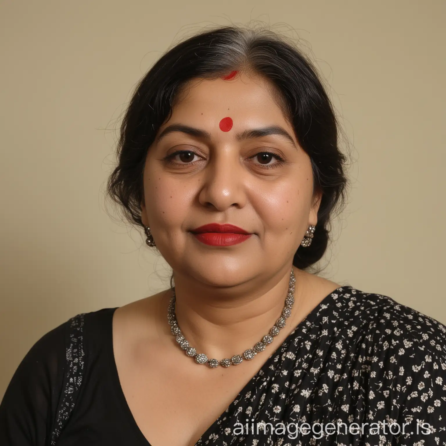 Mature-Indian-Woman-with-Red-Lipstick