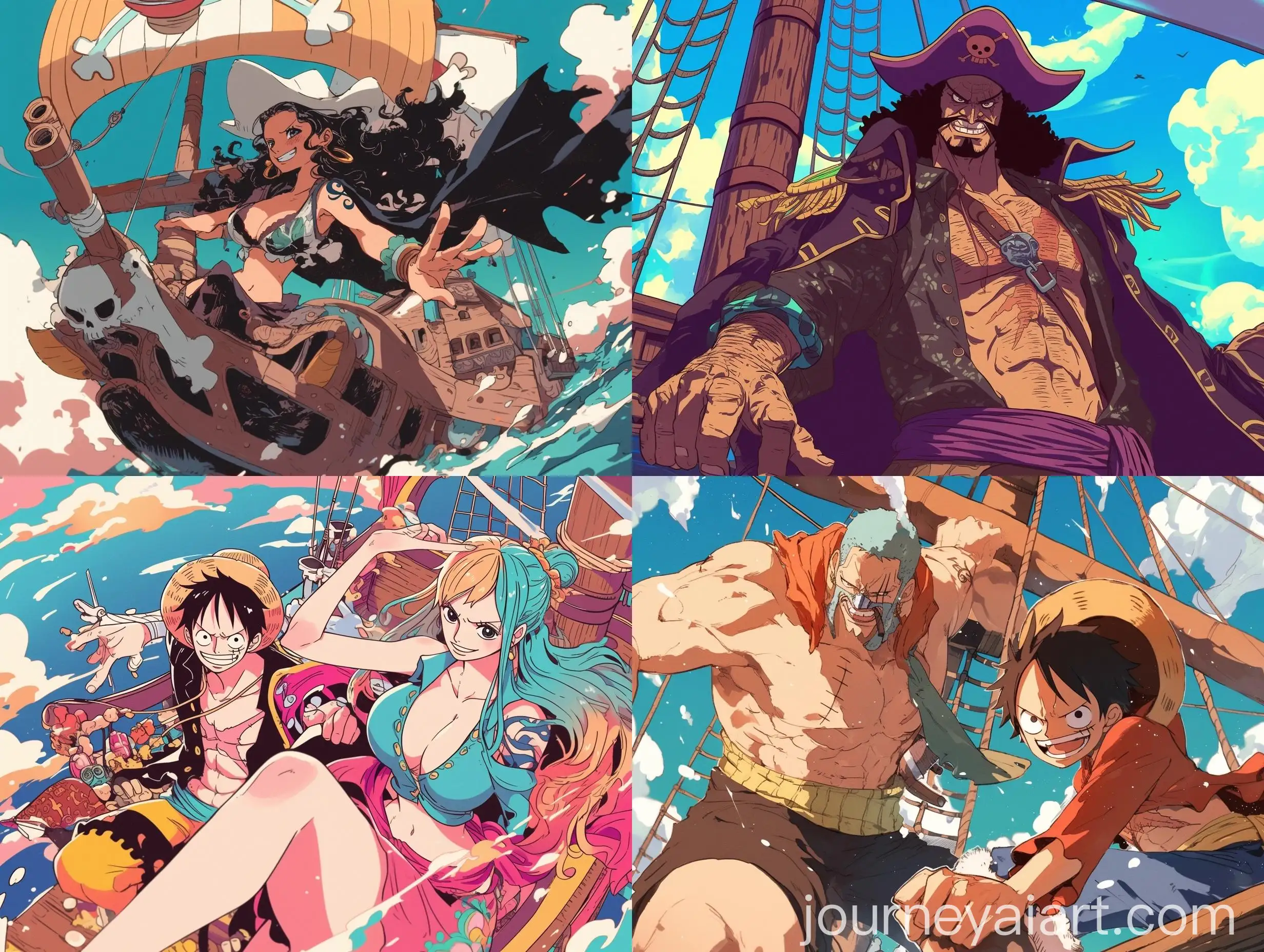 Stylized-Pirate-Ship-Manga-Art-Design