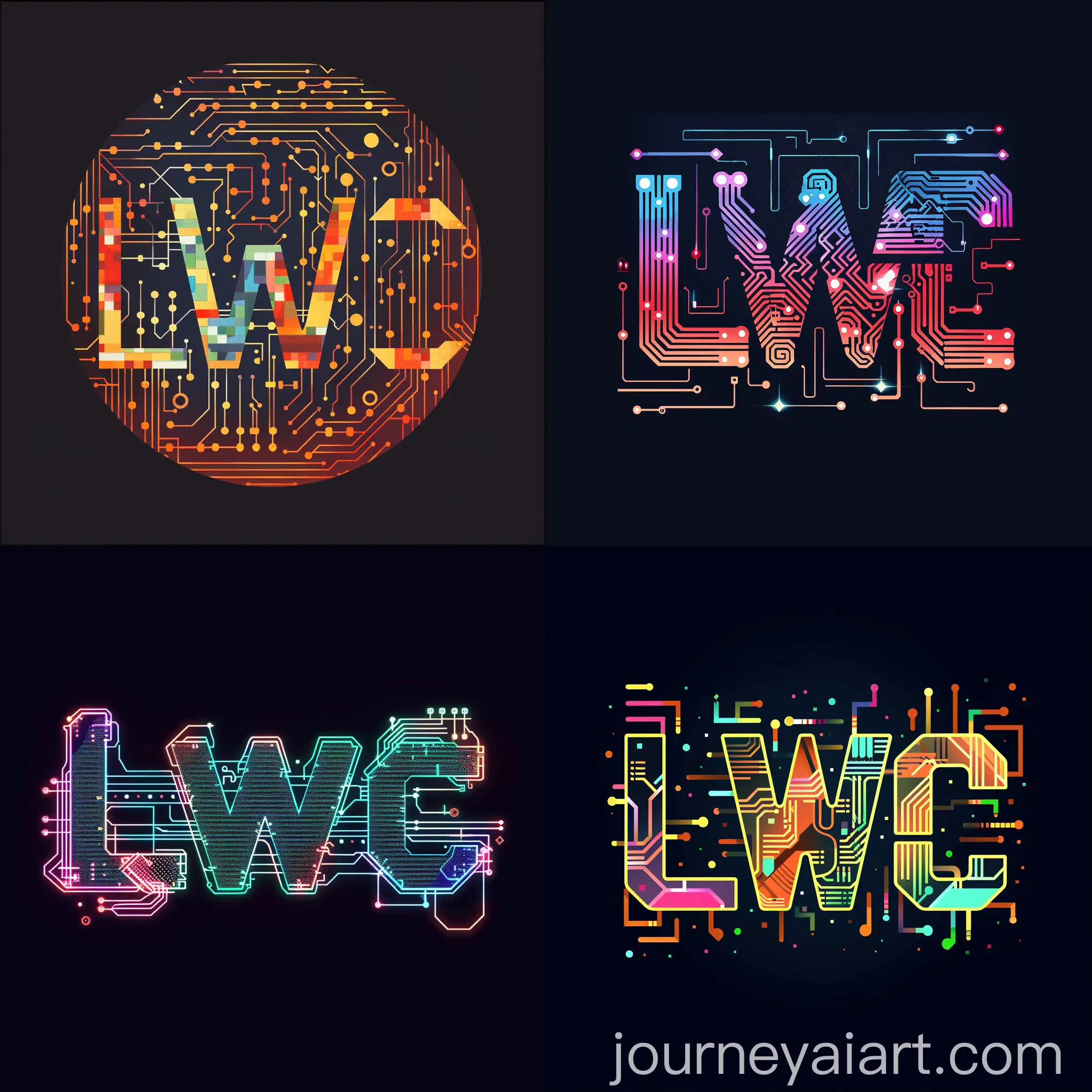 Futuristic-Digital-Logo-Design-with-Circuit-Board-Patterns-and-Pixelated-Elements-for-LWC-Club