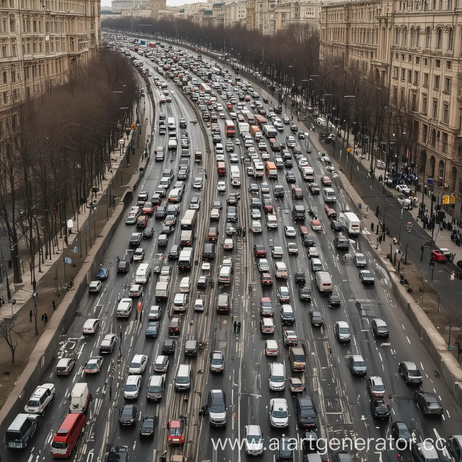 Rush-Hour-Traffic-Jam-in-the-Heart-of-Moscow