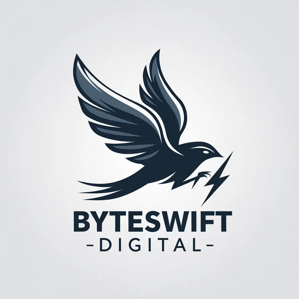 LOGO Design for Byteswift Digital Vector Logo with Creative Symbolism and Clear Background