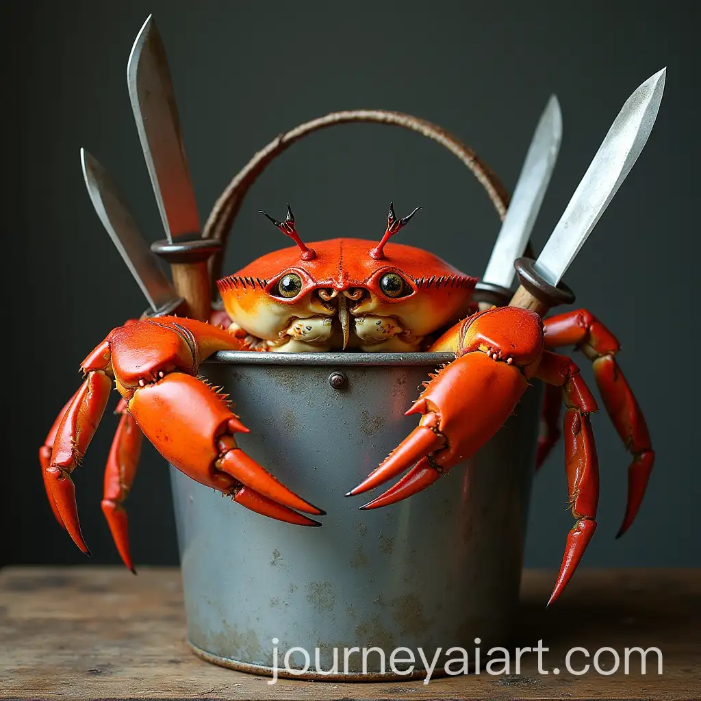 Crabs-Holding-Knives-in-a-Bucket