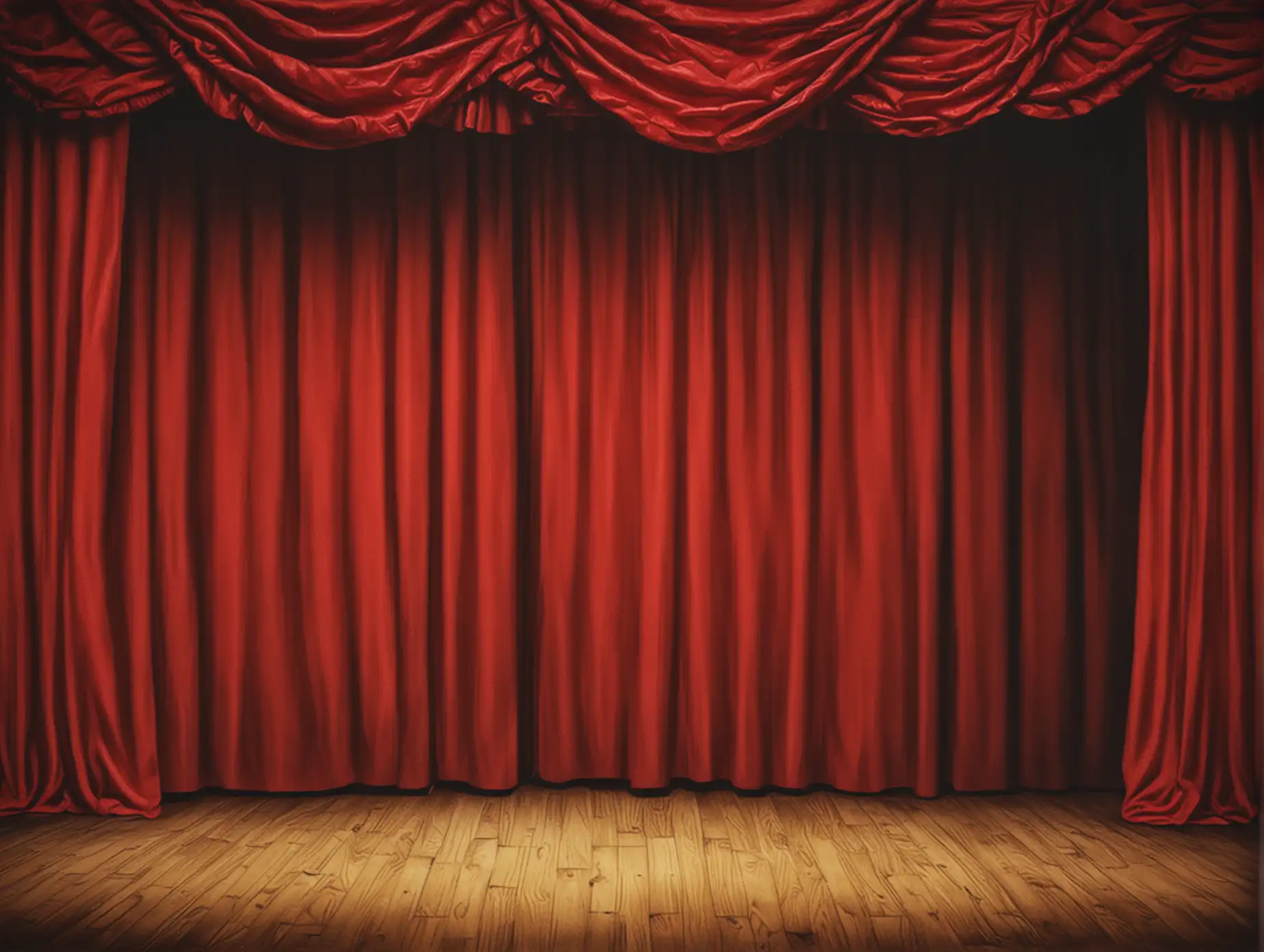 Theatrical-Scene-with-a-Dramatic-Red-Curtain