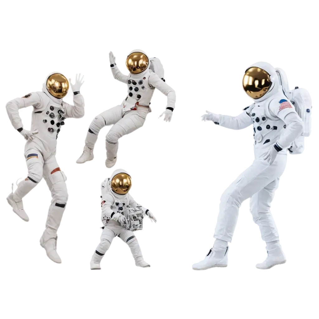 i want a png with astronauts