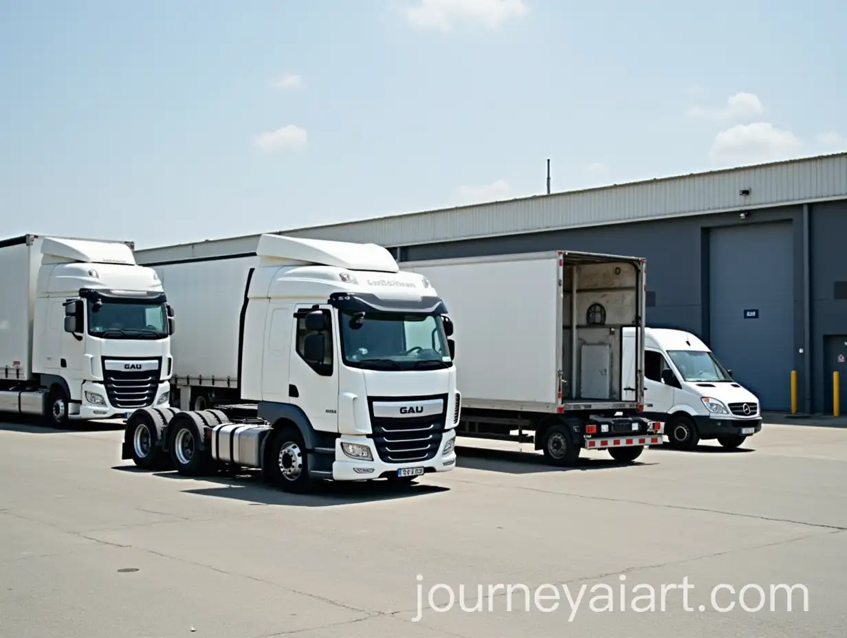Industrial-Scene-with-Diverse-Vehicles-at-Warehouse