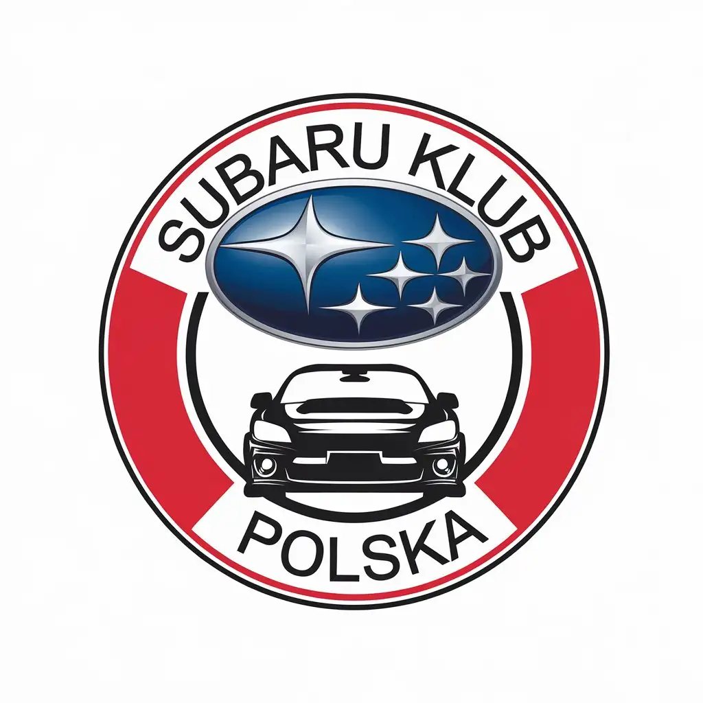 LOGO Design for Subaru Klub Polska Vector Car Design with Clear Background