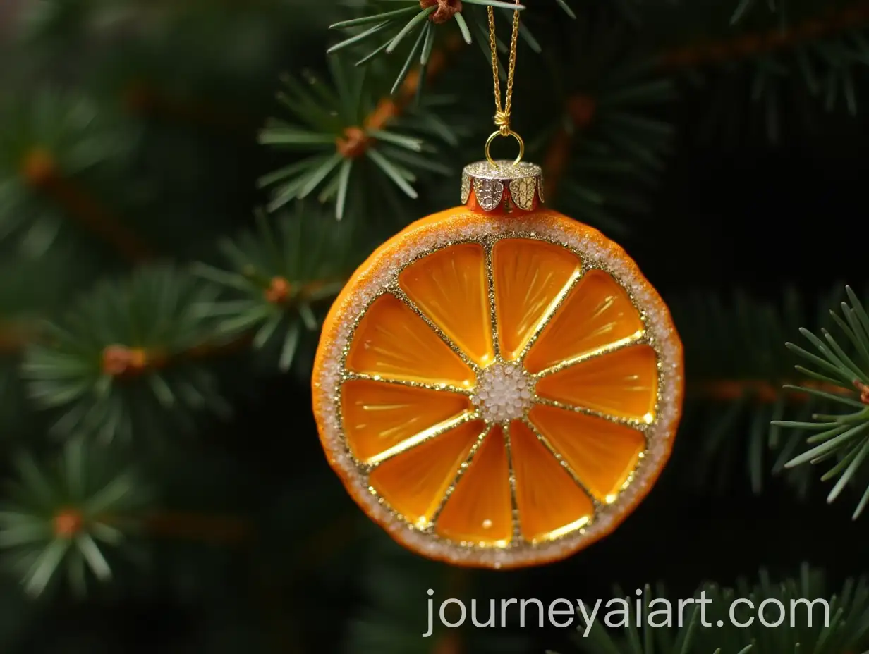 Sparkling-Metallized-Orange-Slice-Christmas-Tree-Ornament