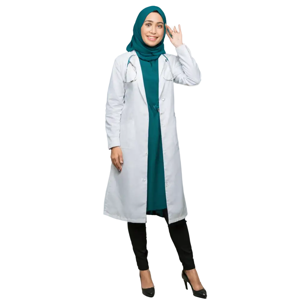 Female-Doctor-with-White-Coat-and-Hijab-PNG-Image-Portrait-of-a-Healthcare-Professional