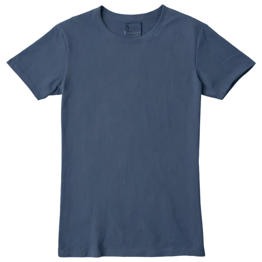 Dark-Blue-TShirt-PNG-Image-with-Soft-Slightly-Wrinkled-Fabric-HighQuality-Image-for-Design-Use