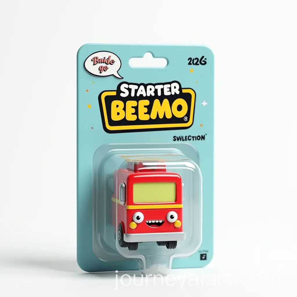 3D-Cartoon-Bus-Figurine-in-Retro-Toy-Blister-Pack-with-STARTER-PACK-Label