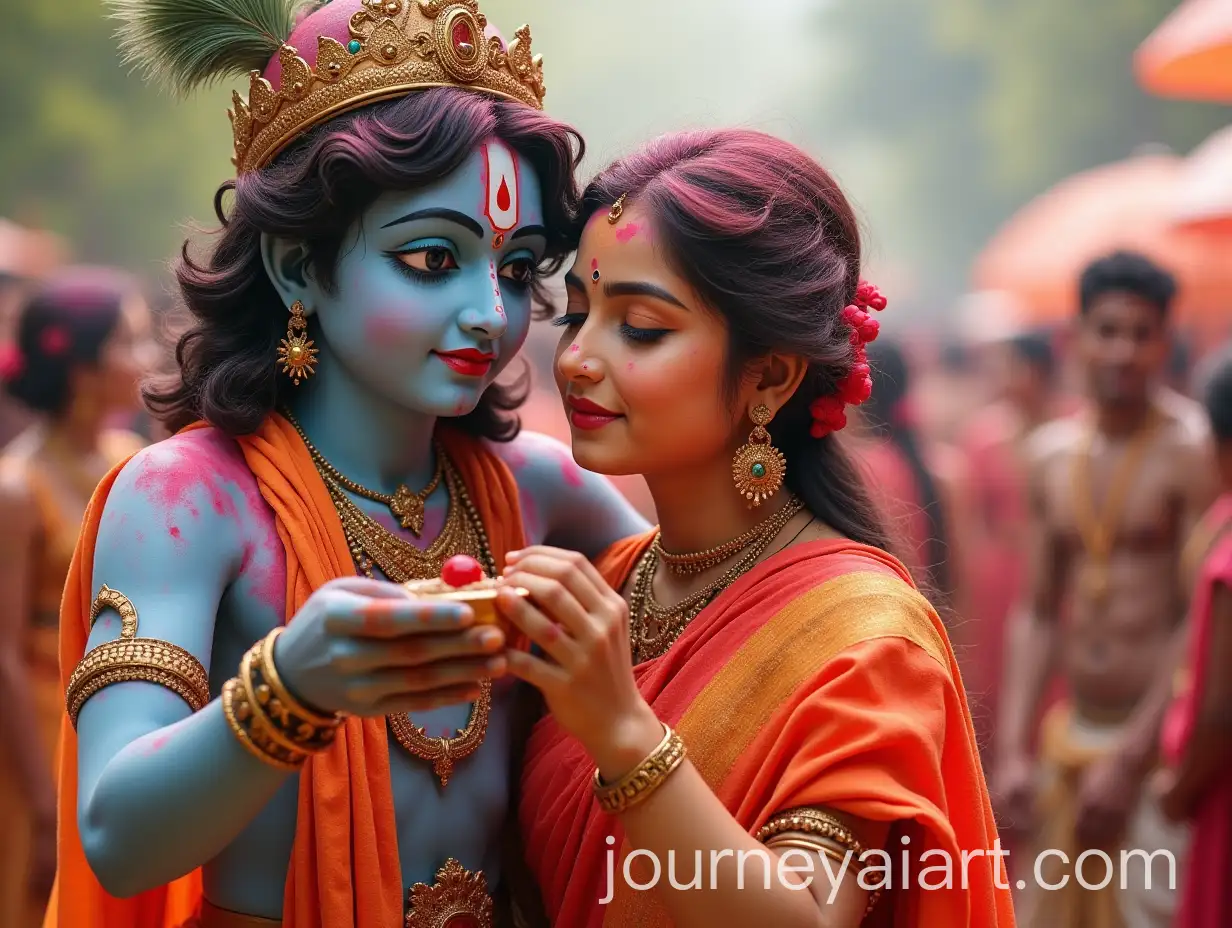 Hindu-God-Krishna-Playing-Holi-with-Radha-in-Vibrant-Festival-Celebration