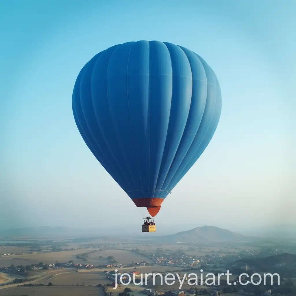 Blue-Air-Balloon-Floating-in-the-Sky
