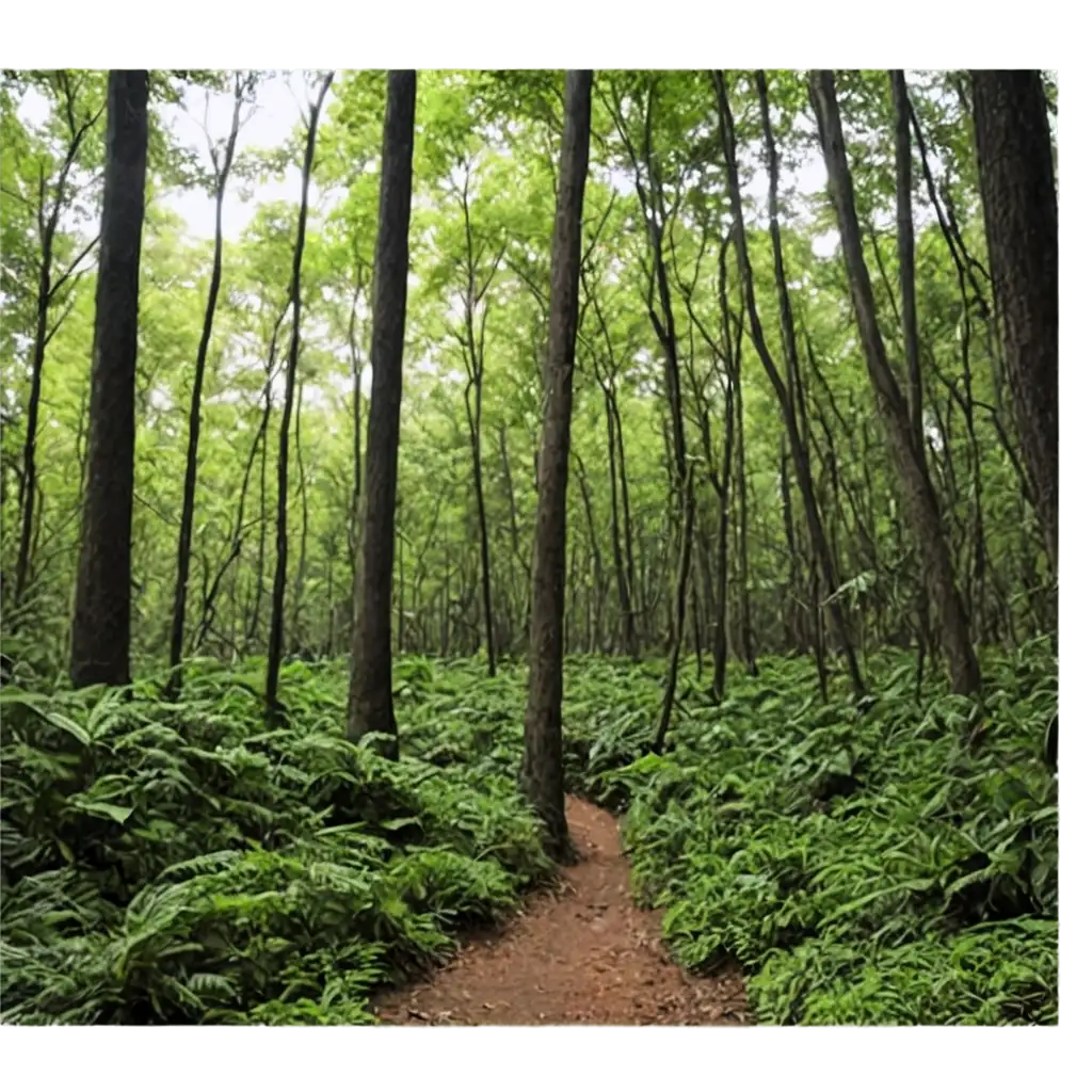 HighQuality-PNG-Image-of-a-Lush-Forest-Hutan-for-Diverse-Applications