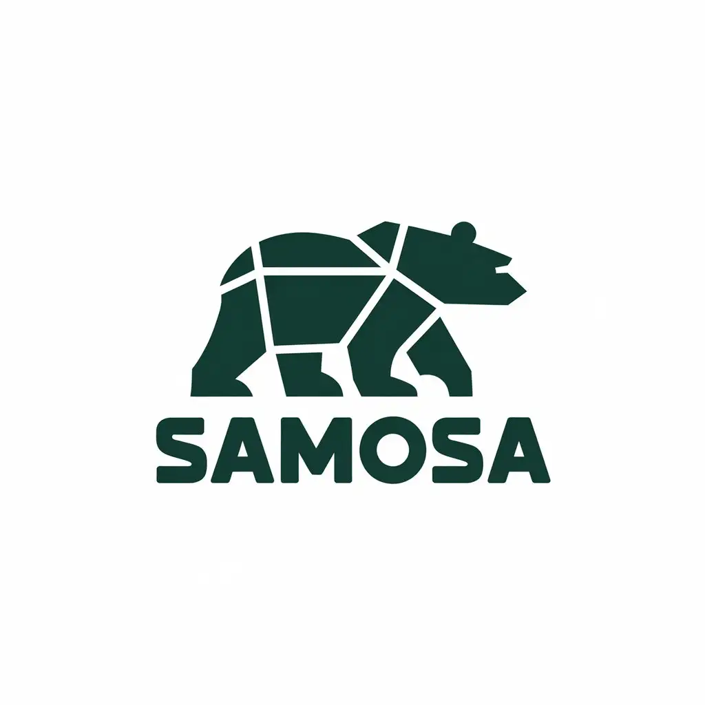 LOGO Design For Samosa Bear Symbol in Moderate Style for Sports Fitness Industry