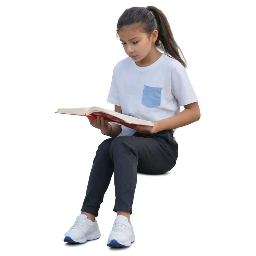 Captivating-PNG-Image-of-a-Girl-Reading-a-Book-Illustrating-Tranquility-and-Learning